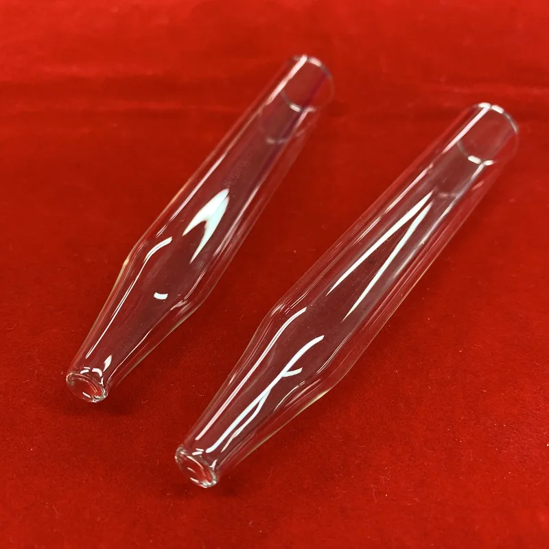 H00297c9c26c744f3b64b9beb1a25d413I.webp Clear Quartz Glass Tapered Tube 99.99 Purity Transparent Silica Quartz Pipe - Image 1