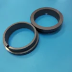 SiC Ceramic Rotary Seal Ring Silicon Carbide Ceramic Mechanical Seal Ring with Anti-rotation Slot & Stepped Flange for Pump - Image 4