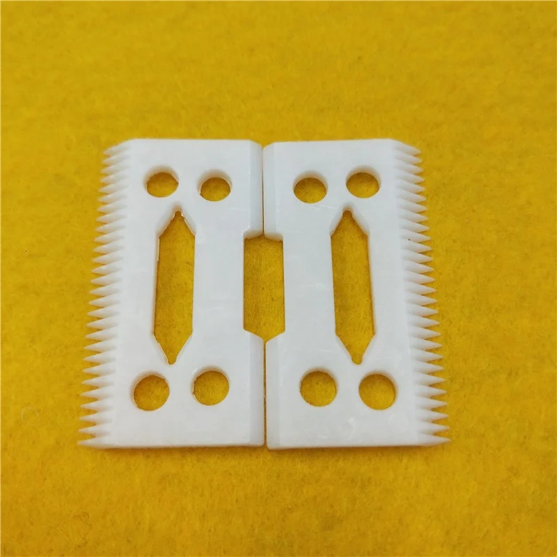 H048c88ae37f946c59393d76b1c2bafa5u.webp White Zirconia Ceramic Hair Clipper Blade Zro2 Ceramic Blade - Image 1