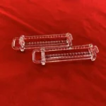 Laboratory Instruments Silica Glass Wafer Carrier 2inch clear Quartz Glass Boat  for Processing Photovoltaic Semiconductors - Image 5