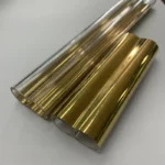 Twin  Clear Quartz Pipe Gloden Plated Silica Tubing for Boilers