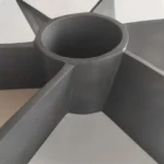 Sic Silicon Carbide Ceramic 6-Blade Stirrer Impeller RBSiC Ceramic Mixing Paddle for High Temperature & Corrosive Slurry - Image 2