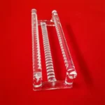Transparent Quartz Wafer Carrier Quartz Boat  for Diffusion Quartz Glass Crucible Fit in  Tube Furnace