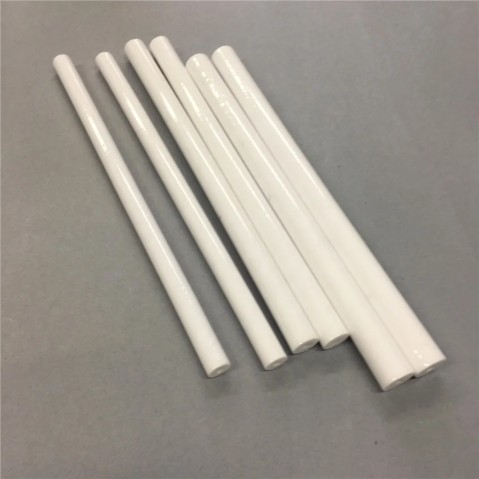 H0a84ea7a0acf4c4088353d721d8c9c29e.webp In Stock Dia 8mm 9mm Length Customized 95% Glazed Alumina Ceramic Insulator Ignition Al2o3 Ceramic Tube for Electrode - Image 1