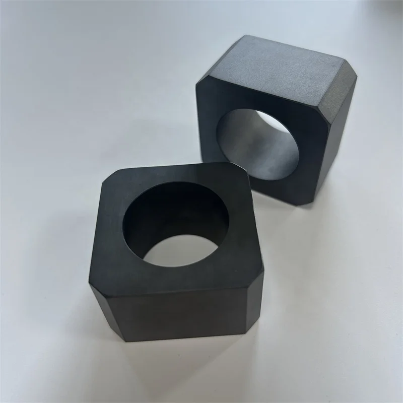 H0f050bcaef6946a489e68a87961233f2Y.webp Mirror Polishing Silicon Carbide Irregular Ring Insulator SiC Ceramic Bush - Image 1