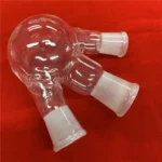 Laboratory High Temperature Laboratory Use 125ml Quartz Cone Glass Distilling Flask with Side Tube - Image 5