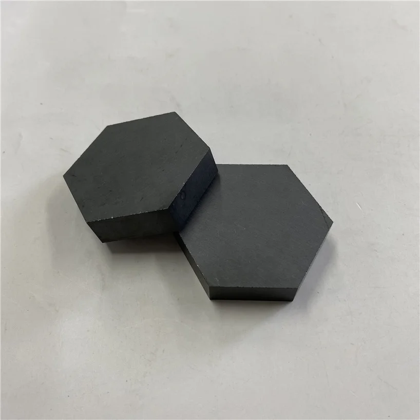 H0f28c539153d4328bf2e43d1e1d8d60cc.webp High Hardness Hexagonal B4C Ballistic Plate Boron Carbide Ceramic Body protection Tile - Image 1