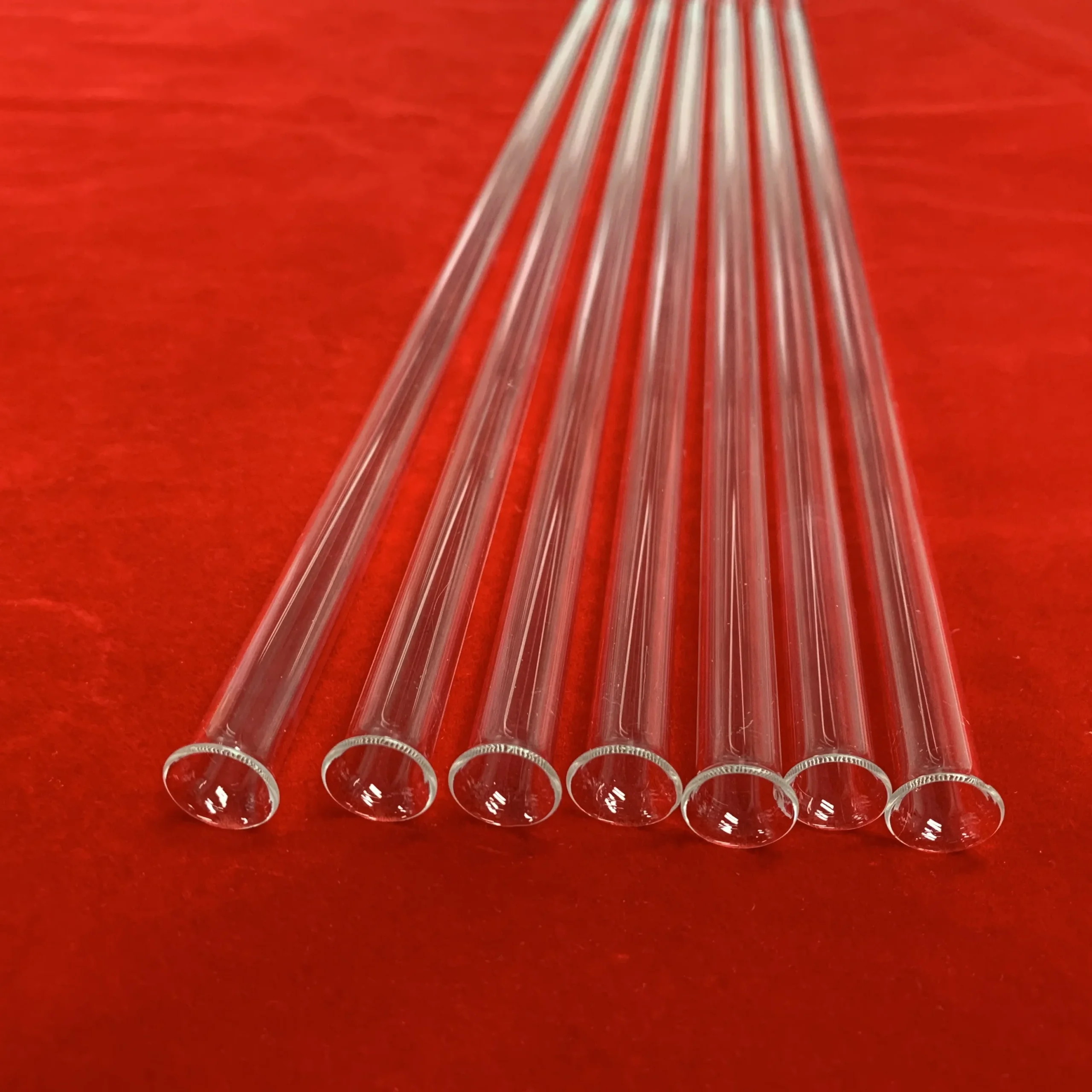 H1097a47e78b14edbaf24a09c2bf379ebt.webp High-temperature Transparent Fused Silica Quartz Tube with Flange Clear Lip-ended Fused Silica Tube - Image 1