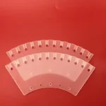 Customized Fan Shaped Quartz Glass Plate Silica Glass Sheet with THRU Hole
