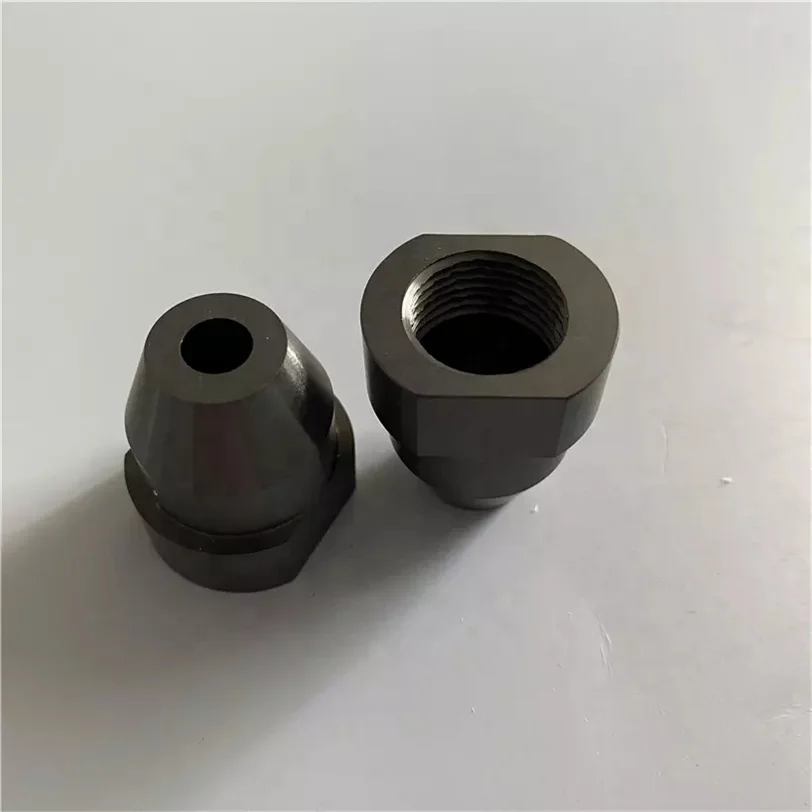 H123b676727914c77bc42eaa545035f355.webp Black Silicon Nitride Irregular Tube Surface Polishing Si3N4 Ceramic Nozzle - Image 1