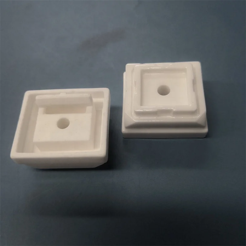 H12519ebc680640c8951676494295a20eC.webp Insulator Surface Glazed Steatite Block Customized Irregular Ceramic Part - Image 1