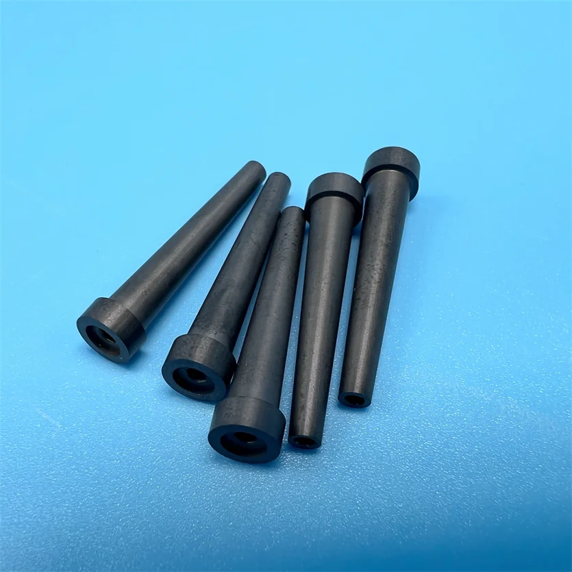 H153852ec8bfd4634b9a10cdf7829a29cJ.webp Boron Carbide Tube Flanges B4C Ceramic Sand Blasting Nozzle - Image 1