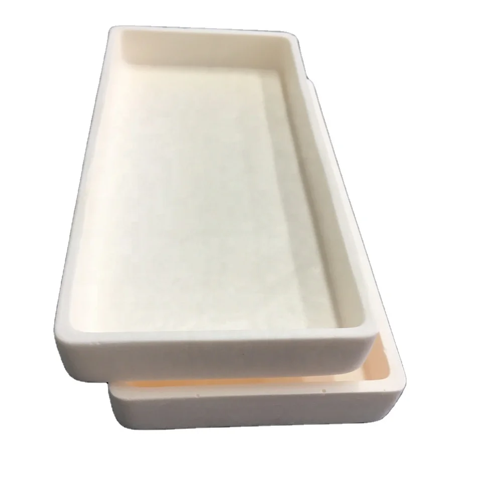 H156213db60aa4630847163baac21a9ddR.webp 1600 Degrees Refractory 99 Corundum Sagger Furnace 300x150x50 Ceramic Boat - Image 1