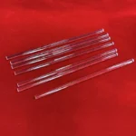 High Purity Transparent Quartz Solid Crystal Optical Quartz Semicircle Rod - Image 4
