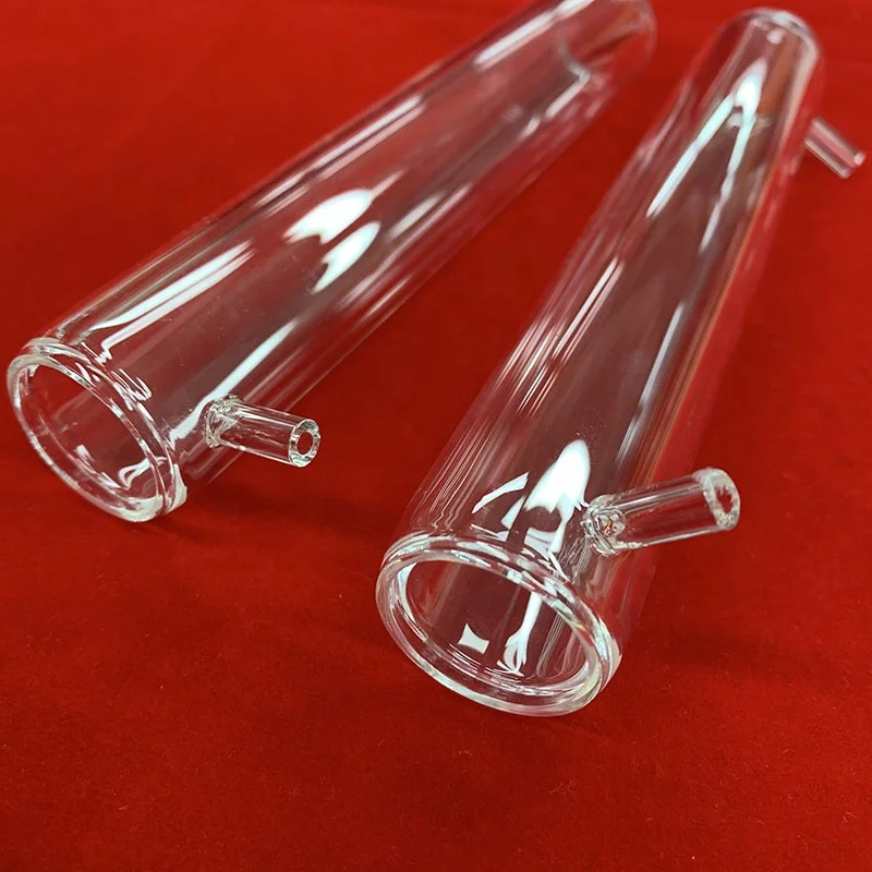H168439382e6b4faf9598d98a97475c71K.webp Quartz Glass Double Layers Condensation Tube for Chemical Testing - Image 1