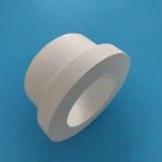 Hexagonal  Boron Nitride Ceramic Sleeves HBN Ceramic Insulator Tubing with Flange - Image 2