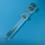 High Temperature Resistant Silica Glass Quartz Rod with Flanges - Image 3