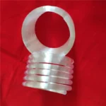 High Temperature Resistant Milky White 6 Turn Quartz Glass Spiral Pipe Annealed  Opaque Quartz Glass Helix Tubing - Image 3