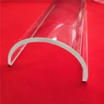 High Purity Customized Half Cylinder Glas Rohr Quartz Round Clear Quartz Glass Half Tube Arched Plate - Image 2