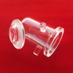Polishing cylindrical clear silica quartz crucible customize transparent fused quartz crucible with support - Image 4
