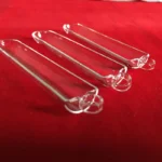 Clear Fused Silica Heating Boat Quartz Glass Wafer Carrier With Ring