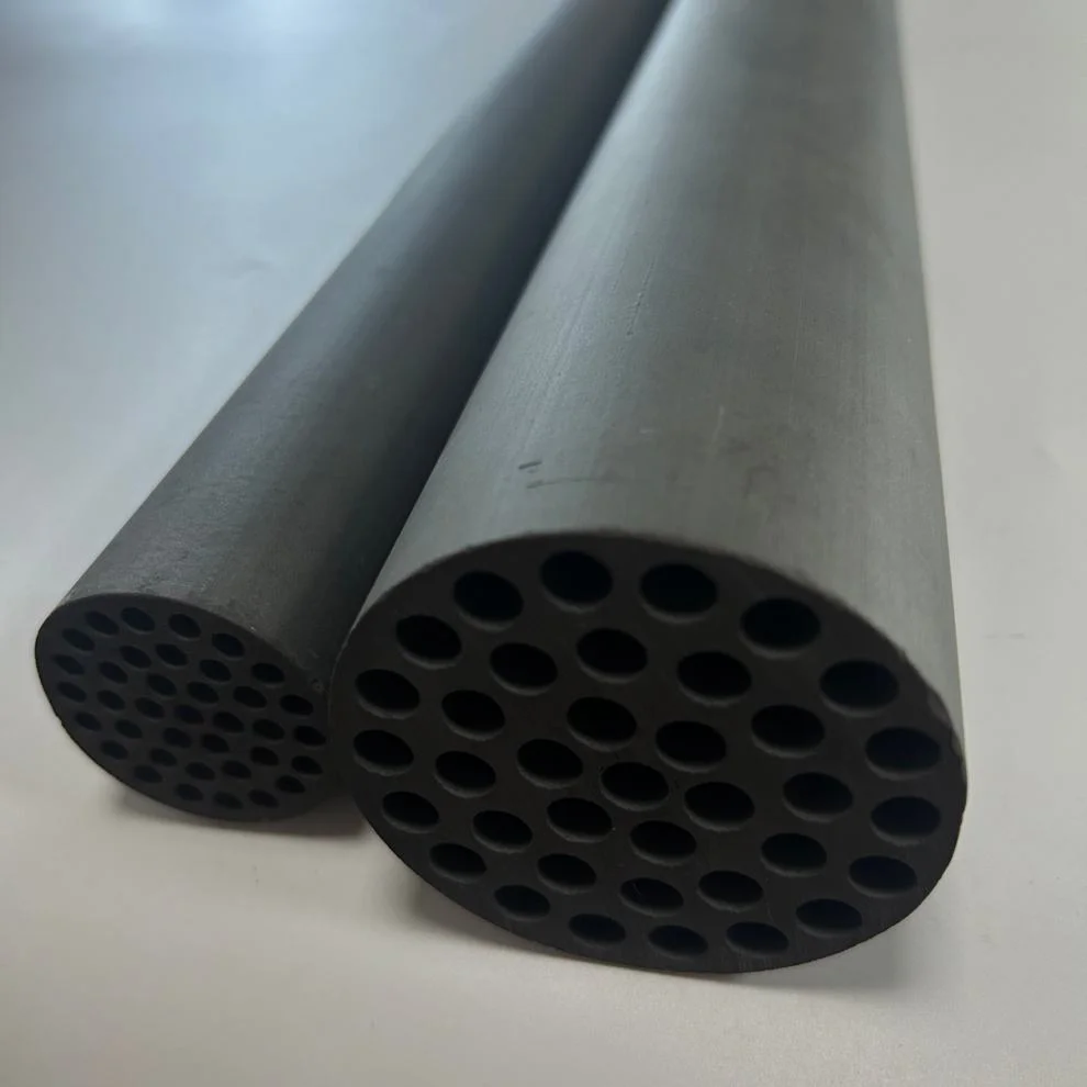 H1e657b11ff604e48964533a26466fd37J.webp Pulp Hydrometallurgy Separation High Temperature Porous Microporous Silicon Carbide Filter Membrane Tube - Image 1