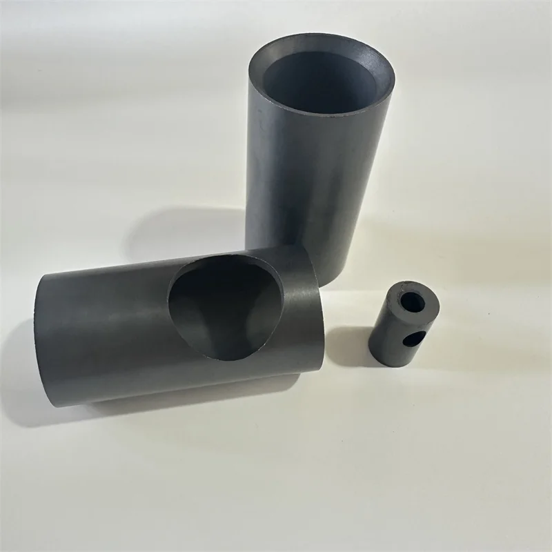 H1edf9362405d4588a7b602adb5cd5136l.webp Wear Resistant Boron Carbide Ceramic Tube / Hollow Cylinder / Machined Parts for Sandblasting & Mining Equipment - Image 1