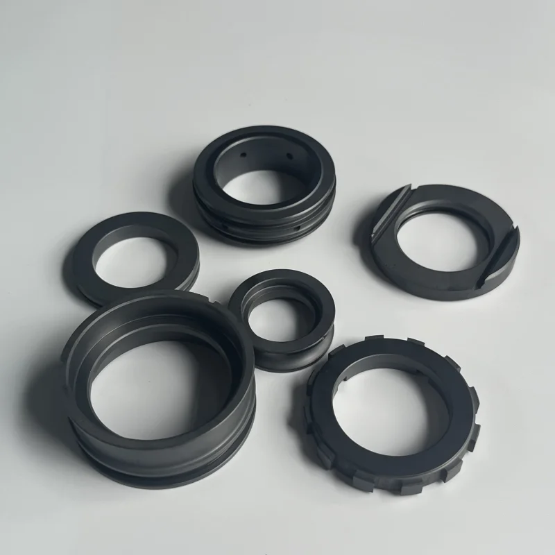 H1f2f8d3f4e3f4f46b88b0de8ea2c5908R.webp Customized High Precision Silicon Carbide SSiC Ceramic Sealing Ring - Image 1