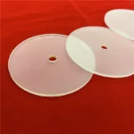 Custom Size Frosted Quartz Plate with Drilled Holes - Image 5
