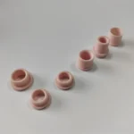 Polished pink Alumina Ceramic groove Yarn Guide Textile Ceramic Eyelet With Slit
