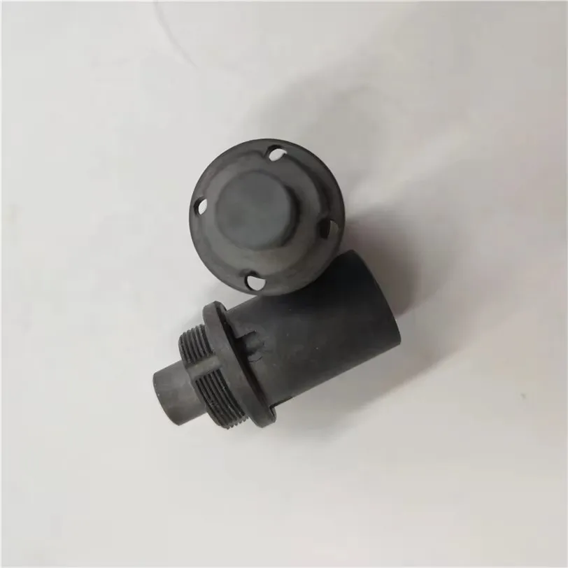 H2253a0c25ff64f75be17d75fc18be6fd7.webp Corrosion Resistance Silicon Carbide Ceramic Threaded Crucible Sic Ceramic Melting Pot for Chemical Plant - Image 1