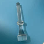 High Temperature Resistant Silica Glass Quartz Rod with Flanges - Image 2