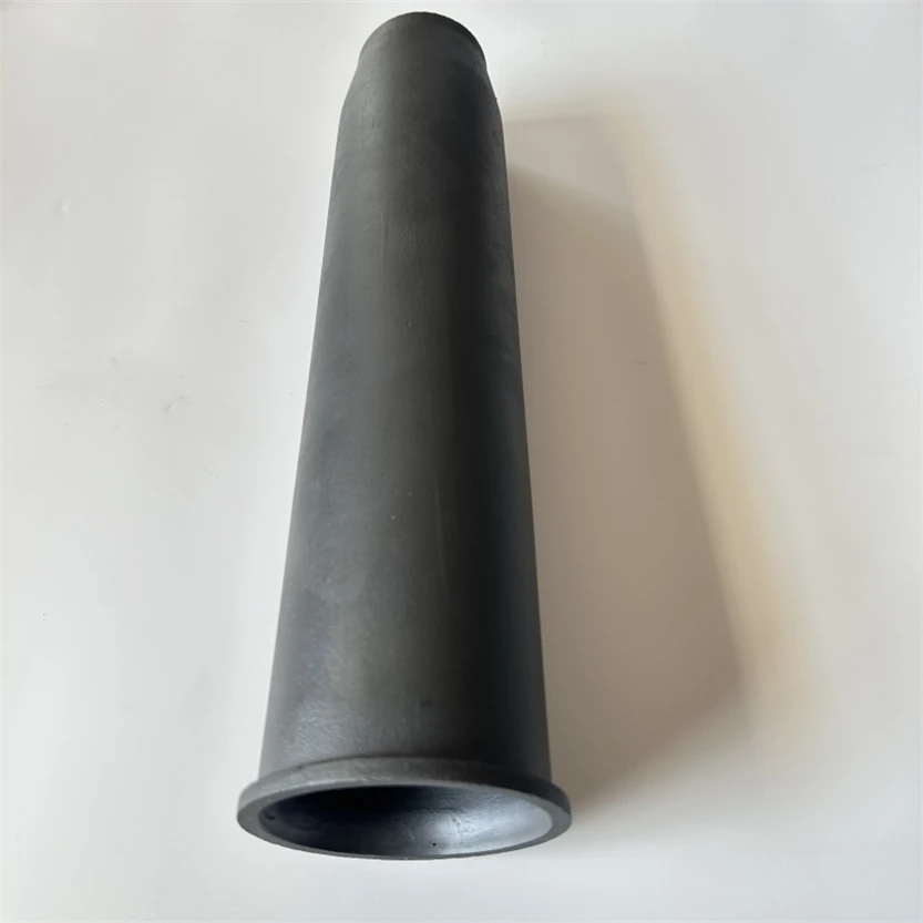 H26c97c2910994323a26504ddb14fa32aC.webp High Temperature Resistance SISIC RSIC Ceramic Pipe Silicon Carbide SIC Thermocouple Tube - Image 1