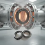 Wear Resistant Silicon Carbide Ceramic Flange Gasket Ring SiC Stationary Flange Ring for High Temperature Pipeline / Reactor