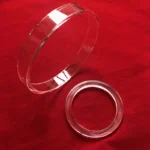 Customize clear quartz glass flange purity transparent fused quartz flange