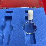 Custom Round Quartz Cell Silica Glass Flow Cell with Lids - Image 5
