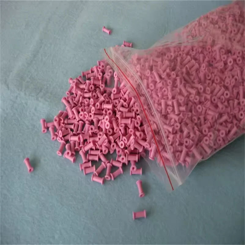 H2bff0ba4d9034146b1e37f6b518bad9bm.webp Al2O3 Ceramic Yarn Wire Thread Guide Roller Spinning Machinery Part Textile Titanium Dioxide Ceramic Eyelet - Image 1