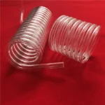 Customized Heat Resistance Helix Pipe Coil Tube Transparent Quartz Glass Spiral Tube  Coil Quartz Pipe Quartz Tube