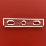 Customized 99.99% High Pure clear Crystal Fused Silica  Quartz Glass Plate Part with Holes - Image 4