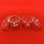 17ml clear silica quartz crucible customize transparent fused quartz crucible with cover - Image 6