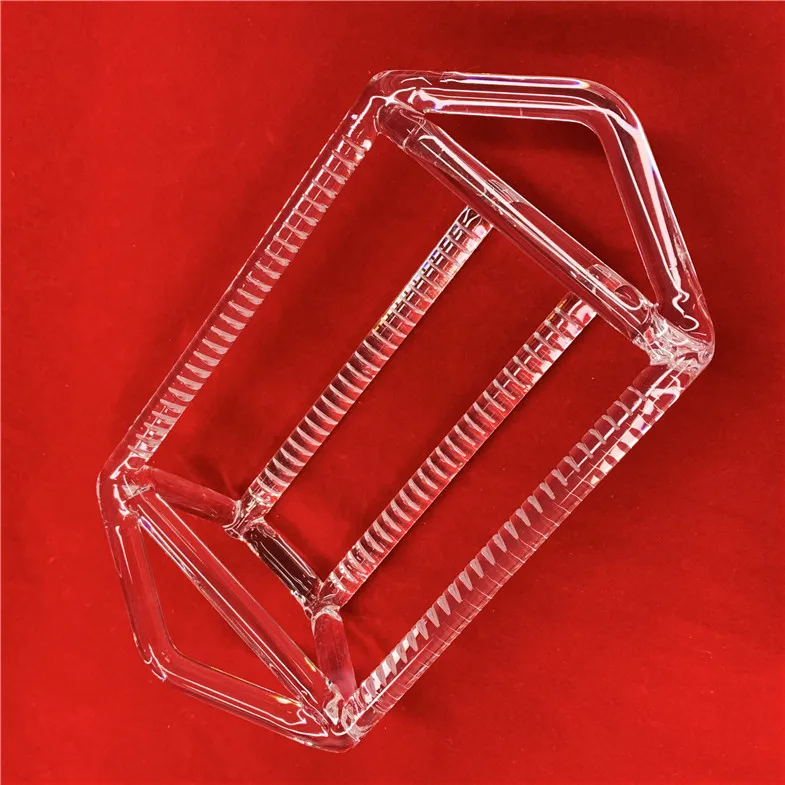 H31f61712eb174363b93e316085da28deM.webp 2inch 4inch 6inch Customize clear quartz wafer carrier solar transparent quartz boat with holder - Image 1