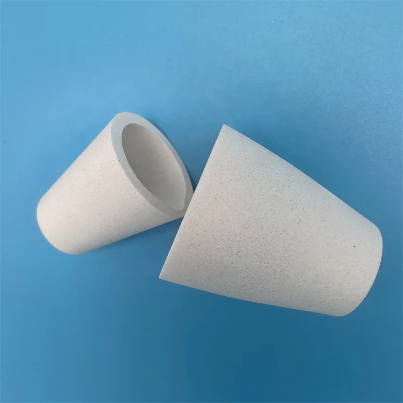 H37a482d4b74747eb8e4c56dc565f277eM.webp Laboratory Melting Gold Silver Copper Platinum Palladium Glass Corrosion Resistance Cup Jewelry Tools Silica Ceramic Crucibles - Image 1