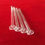 Factory Custom Cuarzo Fused Silica Quartz Glass Welded Quartz Tube With Flange Kf Flanged Quartz Tube - Image 2