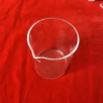 High purity clear quartz glass beaker without graduation - Image 3