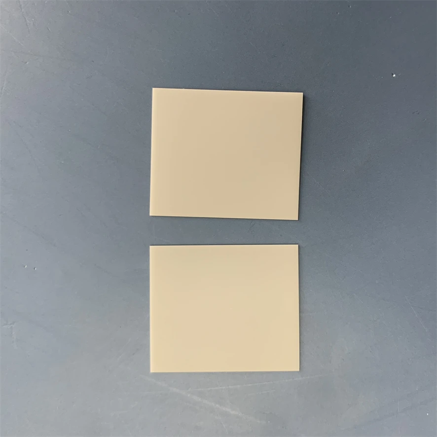 H3be877db2ad24e92a3d5754178144f54K.webp 10x10x1mm Aluminum Nitride Ceramic Substrate ALN Ceramic Insulator Sheet Pad for Electronic Component - Image 1