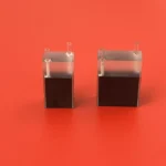 Black Quartz Glass Cell Self Masking Continuous with Two Pipeline  Flowthrough Cell