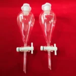 Borosilicate Glass Thick Pear Shaped Chemistry Laboratory Equipment Separating Conical Funnel
