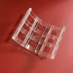 2inch 4inch 6inch transparent silica quartz boat  customize arc clear quartz wafer carrier for solar - Image 6
