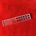 Customized  Laser Drilling Transparent Fused Quartz Wafer With Holes - Image 3
