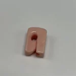 Surface Glazed Pink Alumina Irregular Part Insulator Al2O3 Textile Ceramic Guide